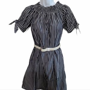 🎉SALE🎉 Tacera Trapeze Striped Dress Navy Blue & White sz.S/M